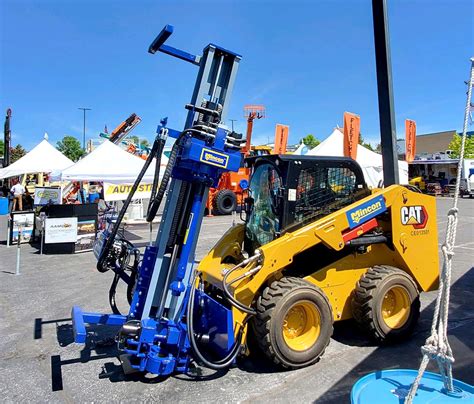 micro piling skid steer|M207 Drill Mast Attachment .